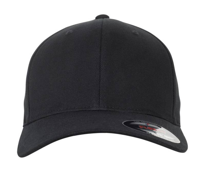 Flexfit borstad twill, svart – Flexfit (1)