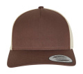 Retro Trucker Keps med 5 Paneler och 2 Färger, Mustang/Beige