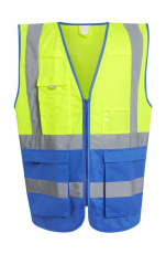 Pro Hi-Vis Executive-väst, gul/kungsblå