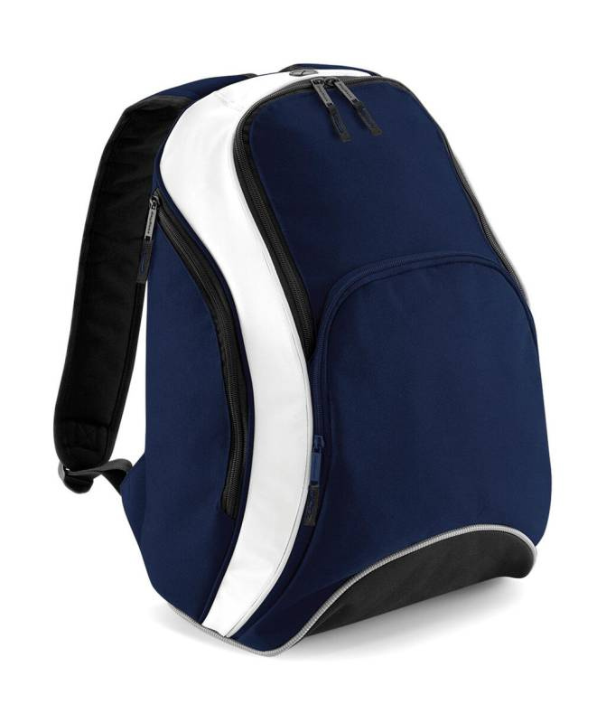 Teamwear-ryggsäck, fransk marinblå/vit – Bagbase (1)
