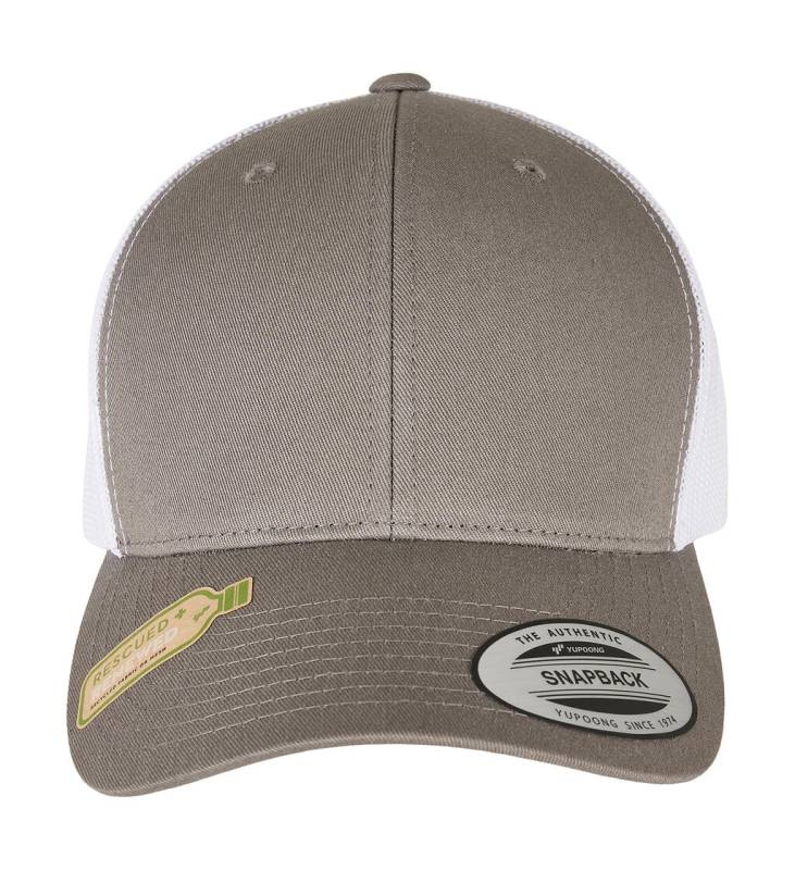 Classics Recycled Retro Trucker Keps 2-Tone, grå/vit – Flexfit (1)