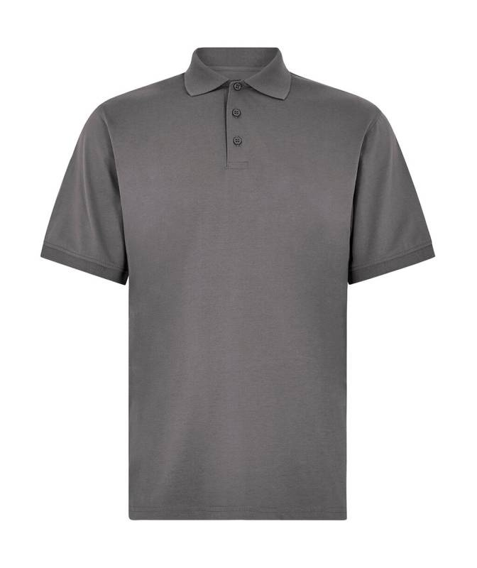Regular Fit Superwash® 60º Jersey Polo, Träkolsfastämne – Kustom Kit (1)