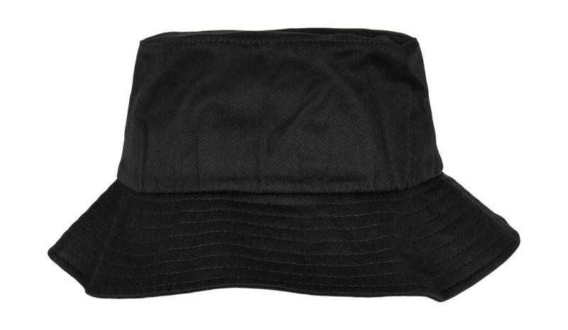 Ekologisk bomullshatt, svart – Flexfit (1)