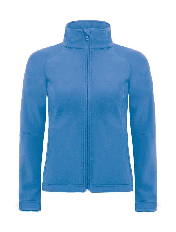 Softshelljacka/dam, Azurblå – B&C Outerwear (1)
