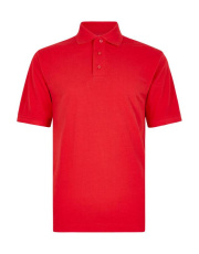 Klassisk passform bomull Klassic Superwash® 60° pikétröja, Tomatröd