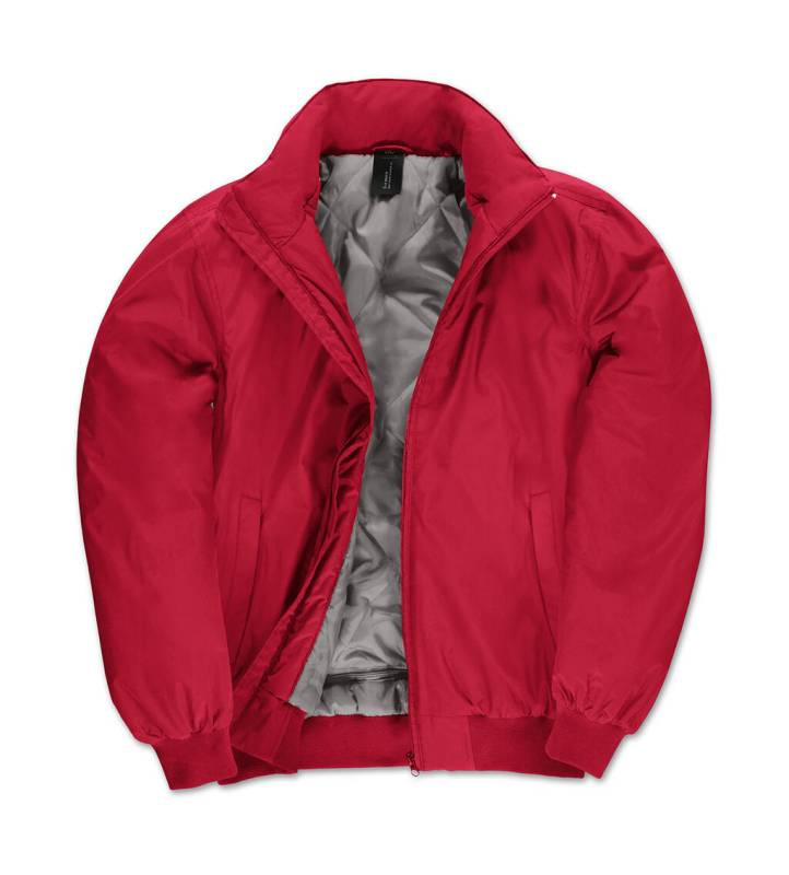 Bomberjacka/herrjacka, Röd/Varmgrå – B&C Outerwear (1)