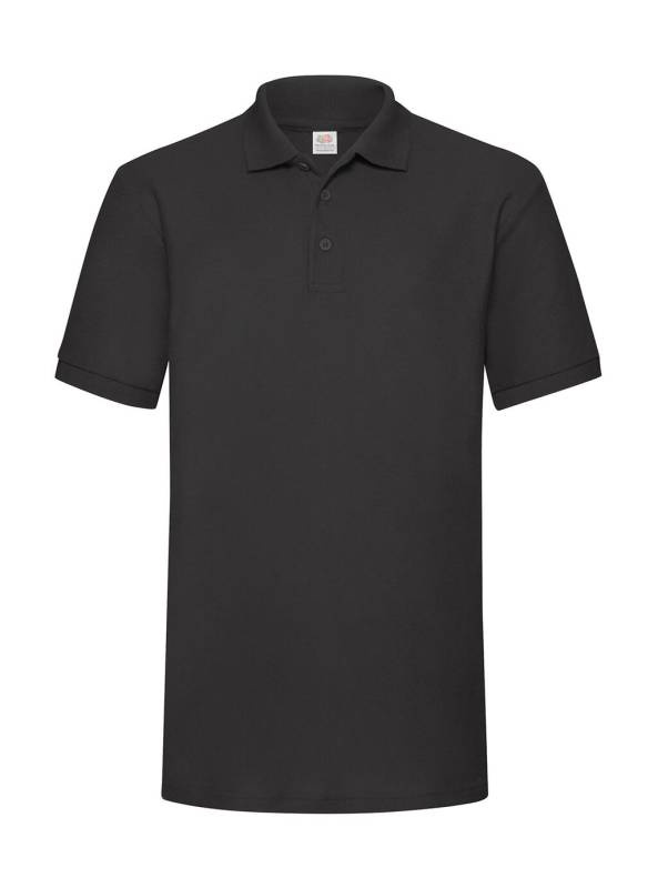 Tungvikt 65/35 Polo, svart – Fruit of the Loom (1)