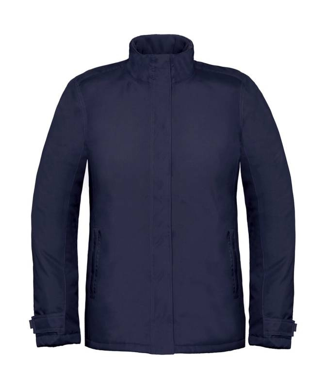 Real+/damjacka med kraftig vikt, marinblå – B&C Outerwear