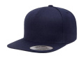 Premium 5-panels snapback, marinblå, Marin