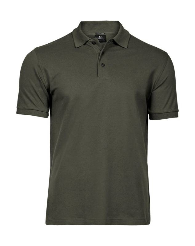 Lyxig stretchig pikétröja, Djupgrön – Tee Jays (1)