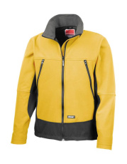 Softshell-aktivitetsjacka, Sportgul/Svart