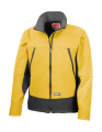 Softshell-aktivitetsjacka, Sportgul/Svart