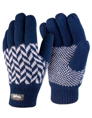 Mönster Thinsulate-handske, marinblå/grå – Result Winter Essentials (3)