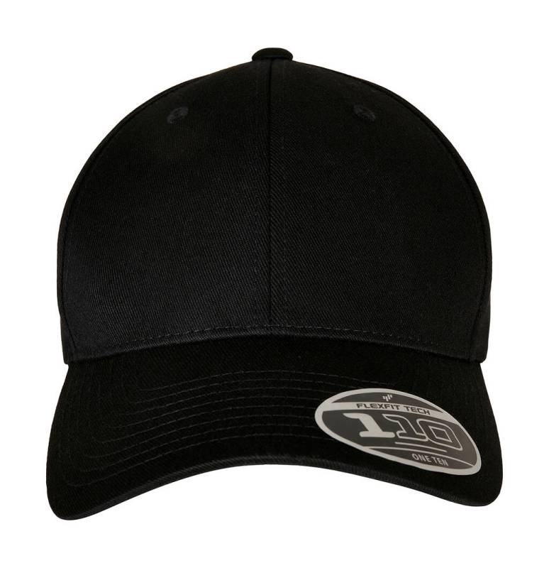 110 Böjd Visir Snapback, svart – Flexfit (1)