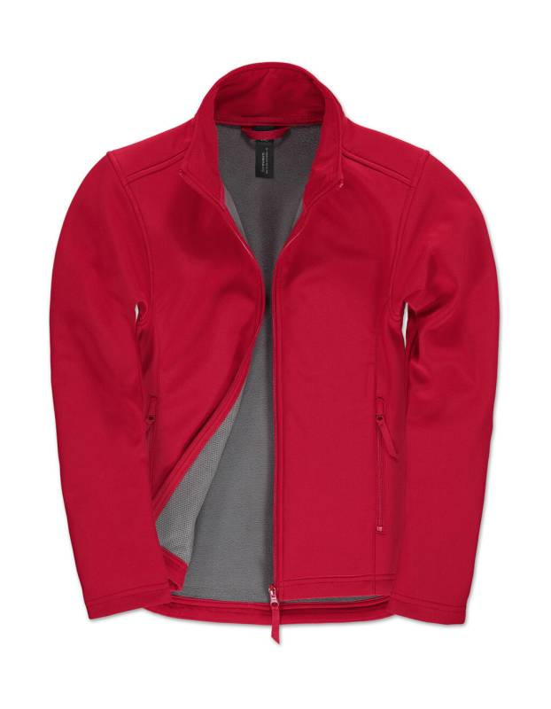 ID.701/dam Softshelljacka, Röd/Varmgrå – B&C Outerwear (1)