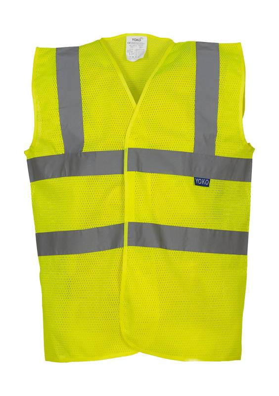 Fluorescerande öppen meshväst, fluorescerande gul – Yoko (1)