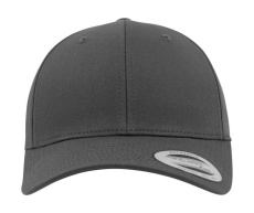 Böjd klassisk snapback, kolgrå