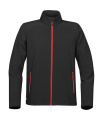 Orbiter Softshelljacka, Svart/Klarröd
