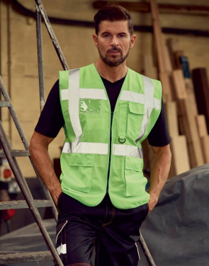 Fluorescerande väst i ledningskvalitet, fluorescerande gul/kungsblå – Yoko (3)