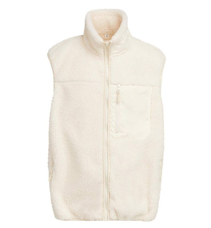 Bonded Sherpa Väst, Vit sand – Build Your Brand (1)