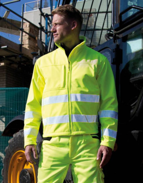 Hi-Vis Softshelljacka, Fluorescerande orange – Result Safe-Guard (2)
