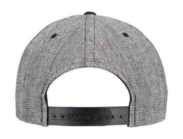 Melerad enfärgad Snapback, svartmelerad/svart – Flexfit (4)