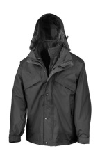 3-i-1-jacka med fleece, svart