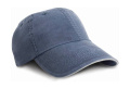 Mössa i fin bomullstwill, Marinblå/Kitt