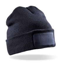 Dubbelstickad Thinsulate™ Printers-mössa, marinblå
