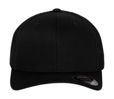 Truckerkeps i mesh-bomull i twill, svart