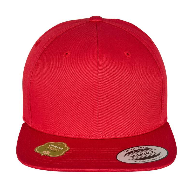 Ekologisk bomullssnapback, röd – Flexfit (1)