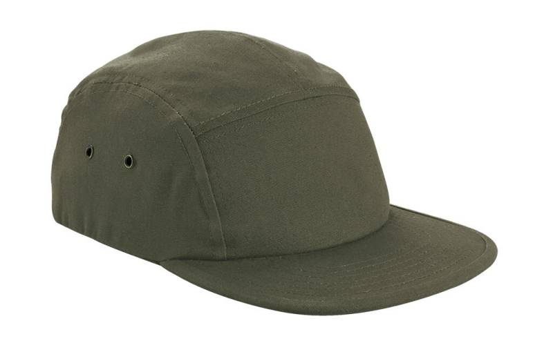 Canvas 5 Panel Cap, Olivgrön – Beechfield (1)