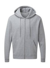 Huva Full Zip Herr, ljus Oxfordgrå