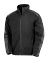 Återvunnen kraftig arbetsmikrofleece, svart