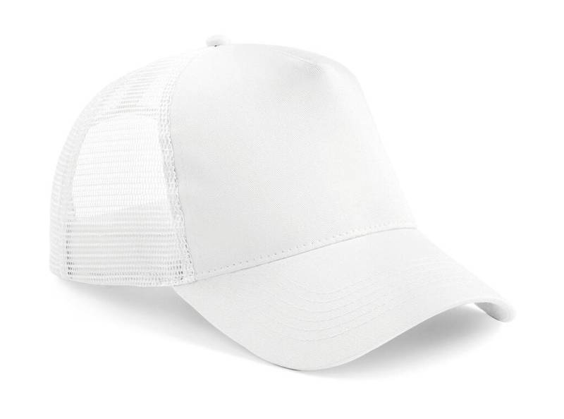 Snapback Trucker, vit/vit – Beechfield (1)