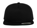 Klassisk 5-panels snapback, svart/svart