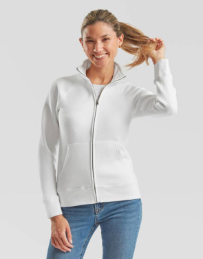 Dam Premium Sweatjacka, vit – Fruit of the Loom (2)