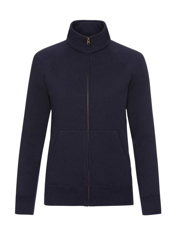 Dam Premium Sweatjacka, djup marinblå – Fruit of the Loom (1)
