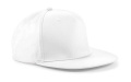 5-panels snapback-keps med rappare, vit