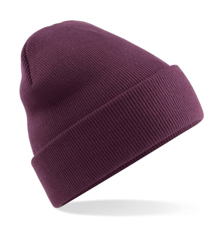 Original mössa med mudd, Plommon – Beechfield (1)