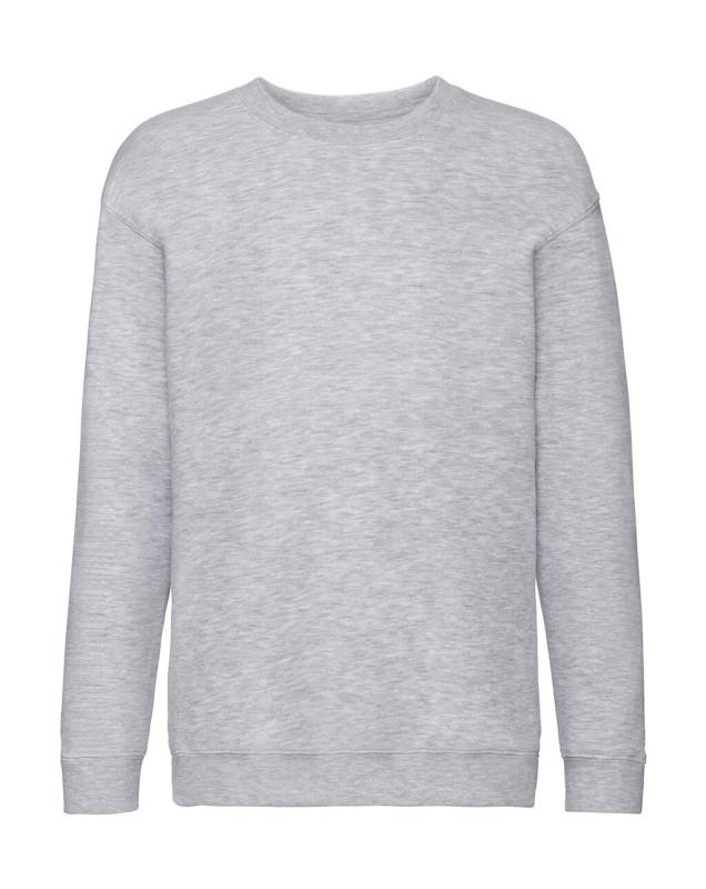 Barn Premium Set-In Sweatshirt, gråmelerad – Fruit of the Loom (1)