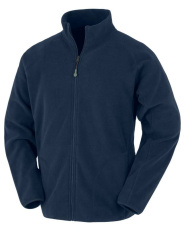 Återvunnen mikrofleecejacka, marinblå