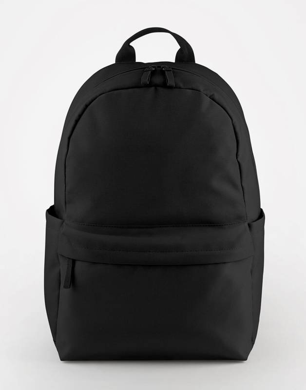 Premium återvunnen ryggsäck, svart – Bagbase (1)