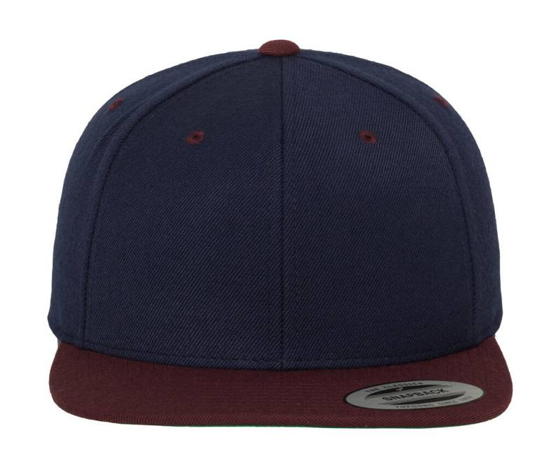 Klassisk Snapback-keps i två färger, Marinblå/Rödbrun – Classics (1)