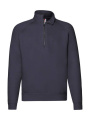 Premium sweatshirt med dragkedja, djup marinblå
