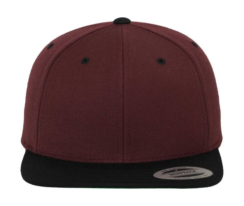 Klassisk Snapback-keps i två färger, Rödbrun/Svart – Classics (1)