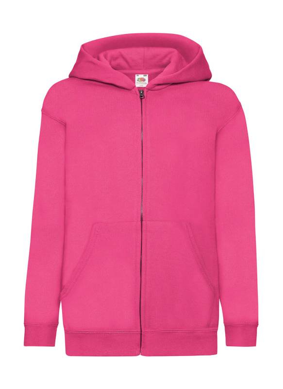 Klassisk huvjacka för barn, fuchsia – Fruit of the Loom (1)