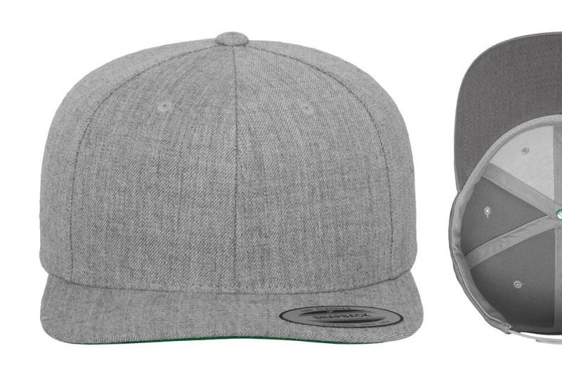 Klassisk Snapback-keps, gråmelerad/gråmelerad – Classics (1)