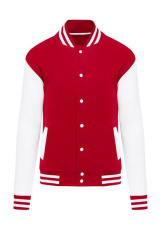 Original Varsity Jacket Barn, Röd/Snövit