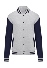 Original Varsity Jacket Barn, ljus Oxfordgrå/marinblå